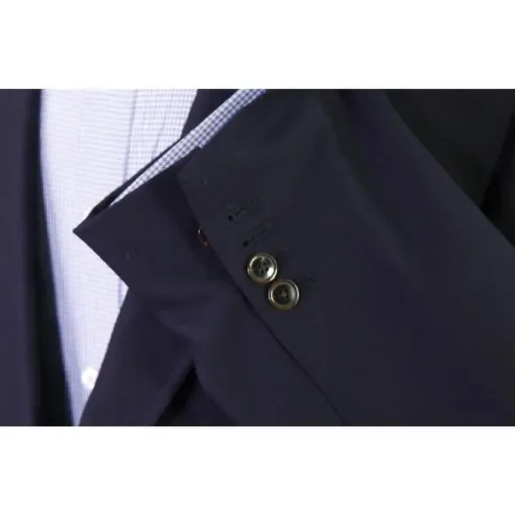 Eddie Bauer Men's Navy Blue Wool Blazer Jacket 2-Btn 46R - Picture 6 of 10